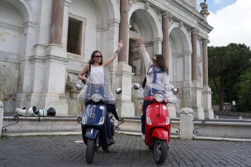 Vespa city tour in Rome with two different routes - What you get for the $67.97 price